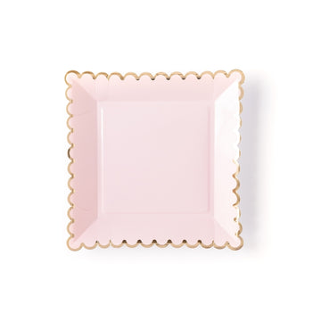 Blush Scalloped Plates