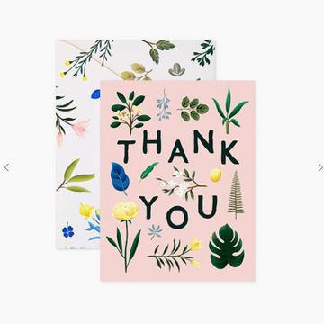 Botanical Thank You Card - Box Set of 8