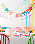 Bright Rainbow Happy Birthday Garland