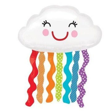 smiling cloud rainbow squiggles balloon