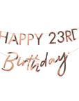 Rose Gold Birthday Banner - Customizable!