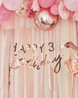 Rose Gold Birthday Banner - Customizable!