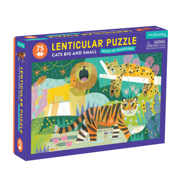 Cats Big and Small Lenticular 75 Piece Puzzle