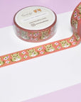 Chinchilla and Flowers Washi Tape