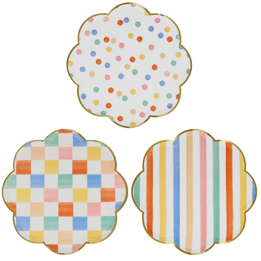 Colorful Pattern Dinner Plates