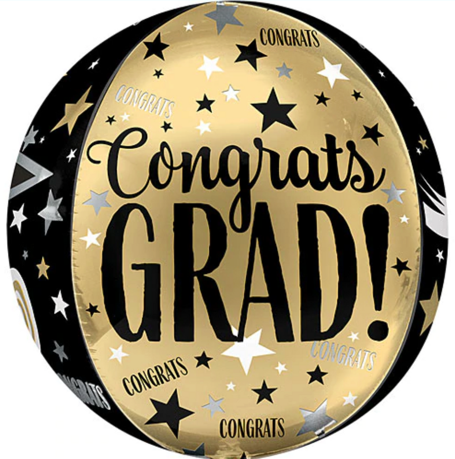 Congrats Grad Diploma Orb Balloon