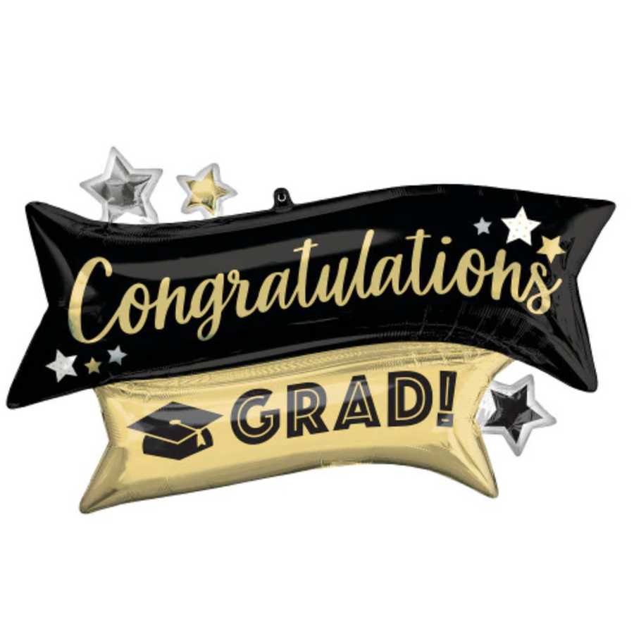Congratulations Grad Double Banner Balloon