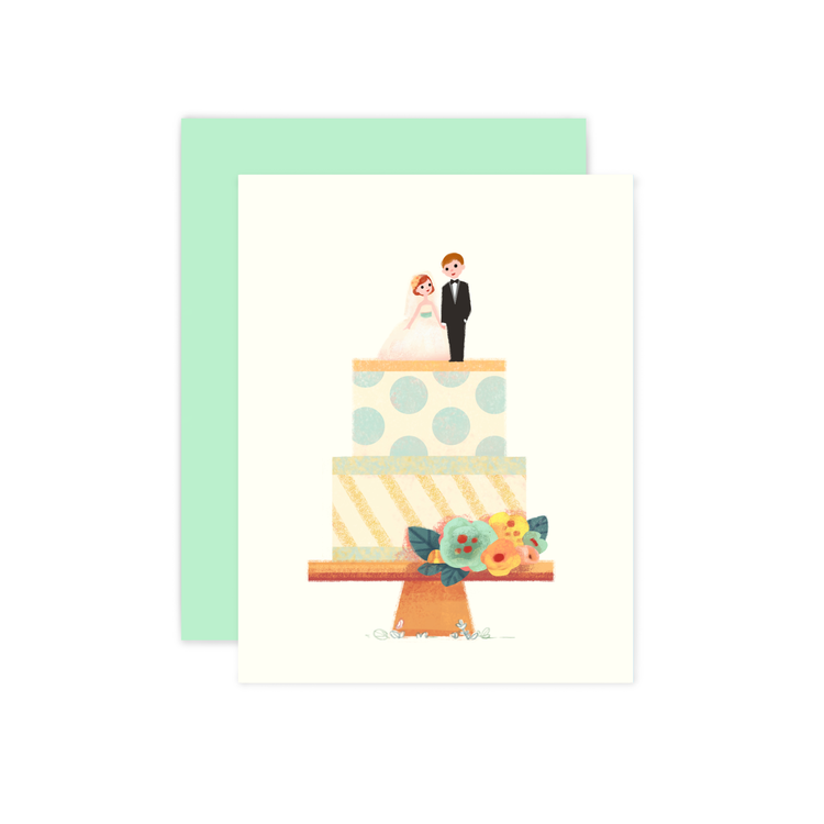 Couple Wedding Cake Card