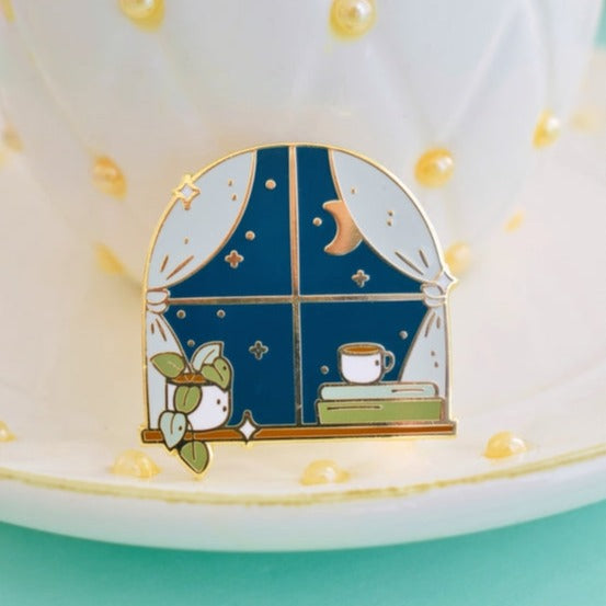 Cozy Nights Enamel Pin