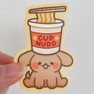 Cup Nudo Puppy Vinyl Sticker