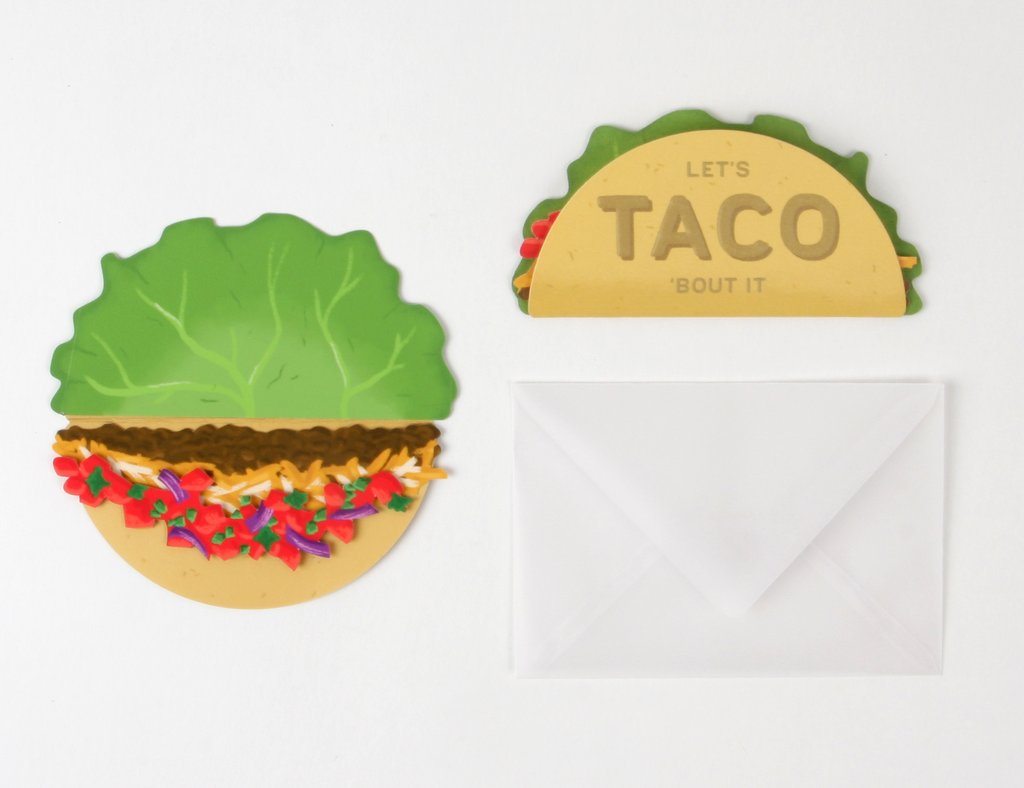 let's taco bout it greeting card