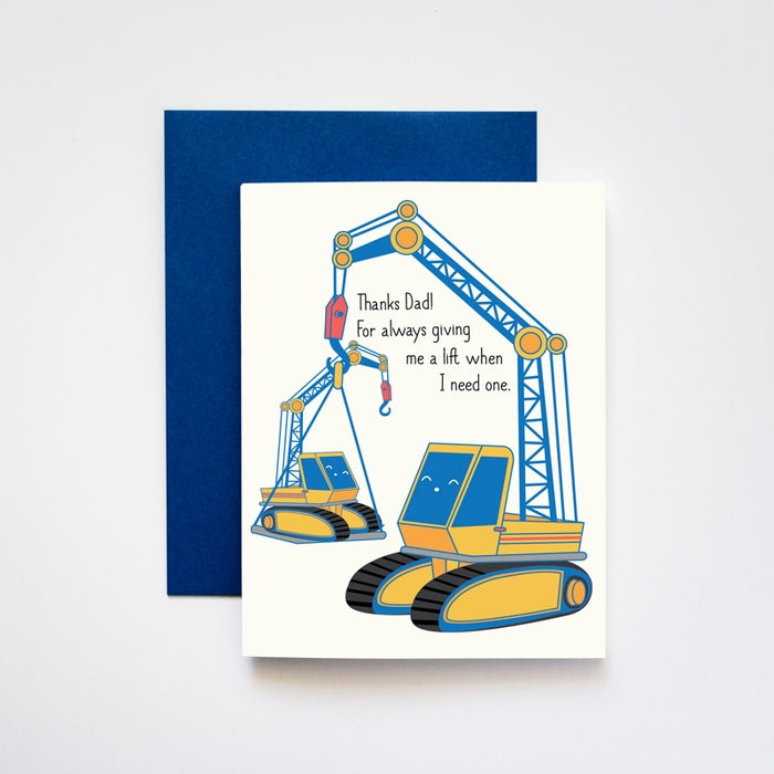 Dad Pick Me Up Crane Card