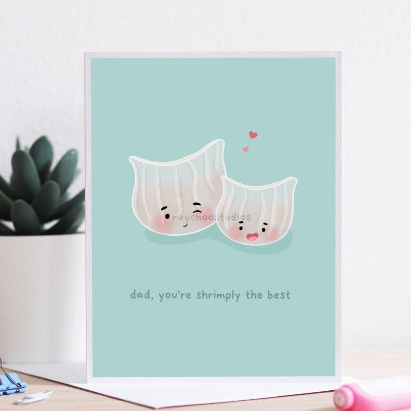 Dad, You're Shrimply the Best Card