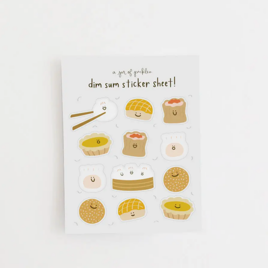 Dim Sum Vinyl Sticker Sheet | Oh Shiny! Balloons & Party, Pasadena