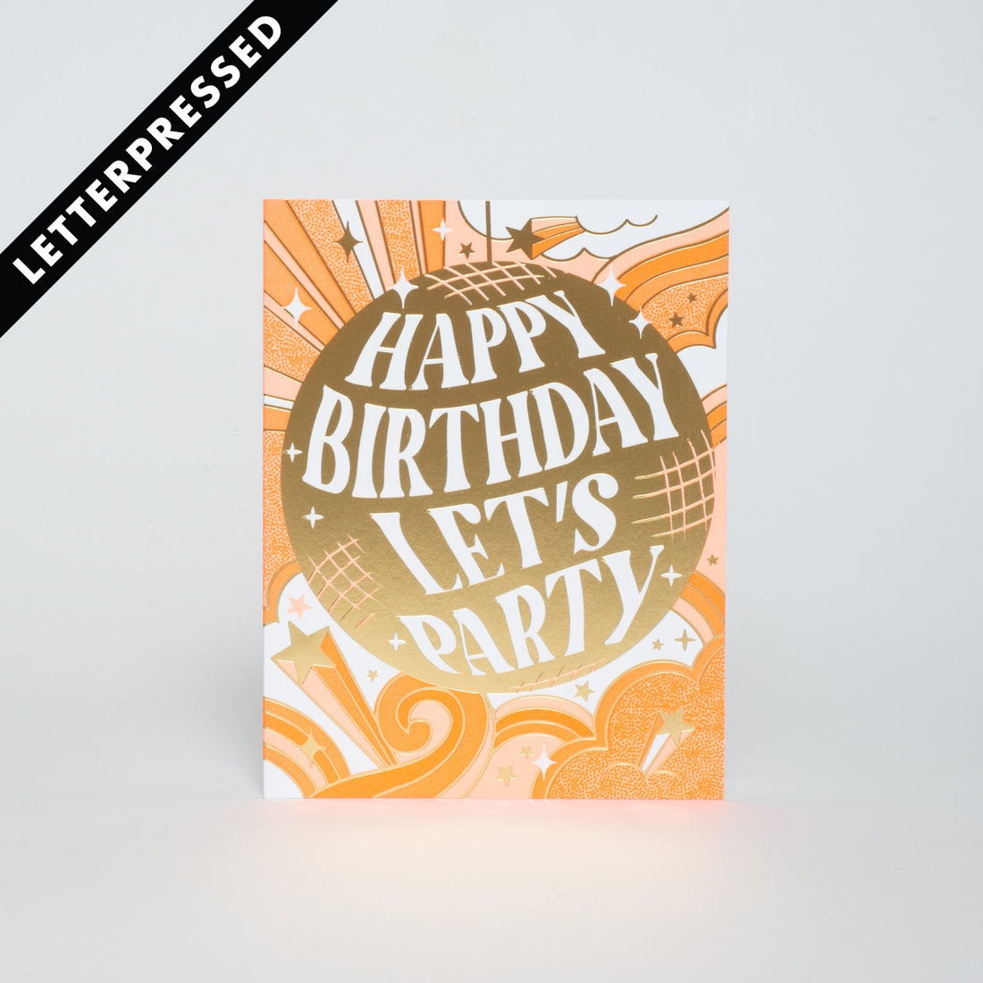 Disco Happy Birthday Let's Party Card