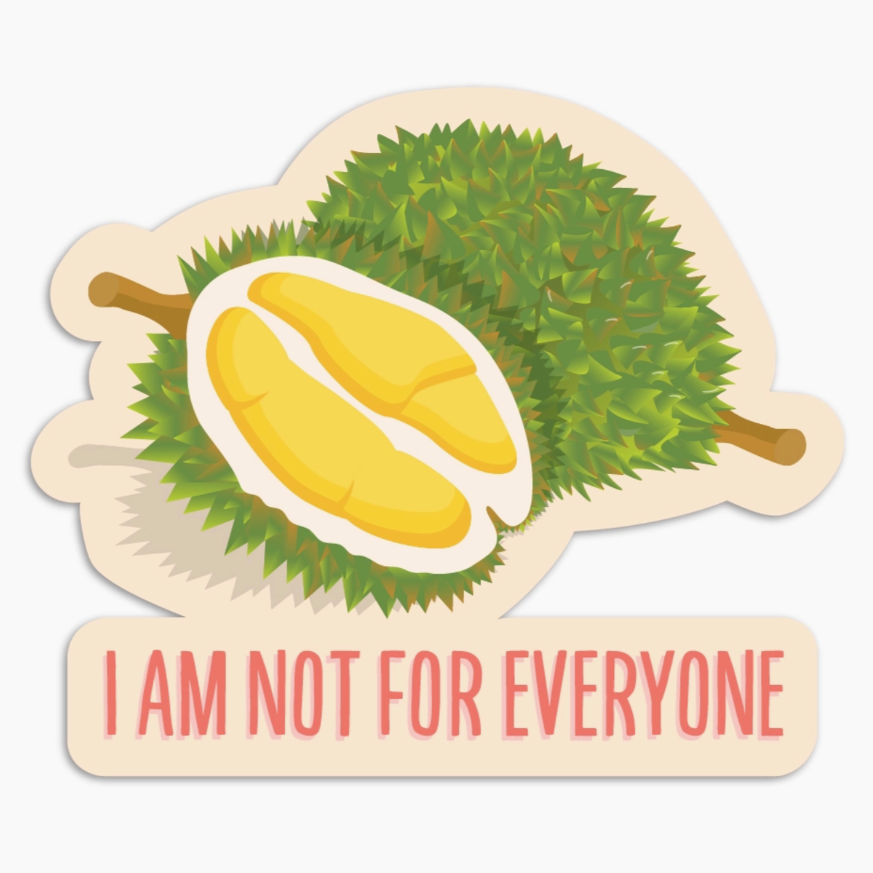 Durian Vinyl Sticker