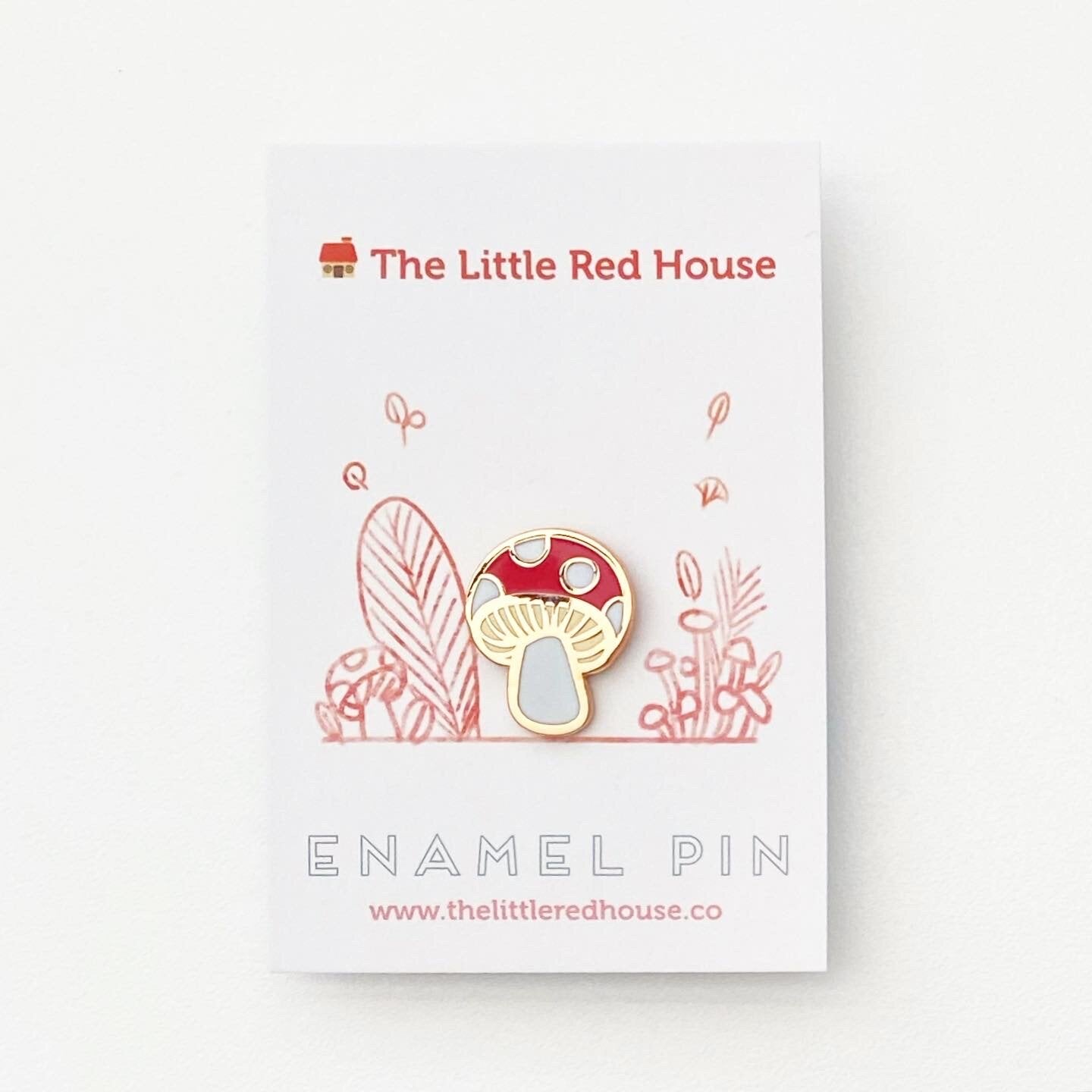 Mushroom Enamel Pin
