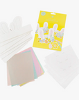 Materials to make a bunny ear hat