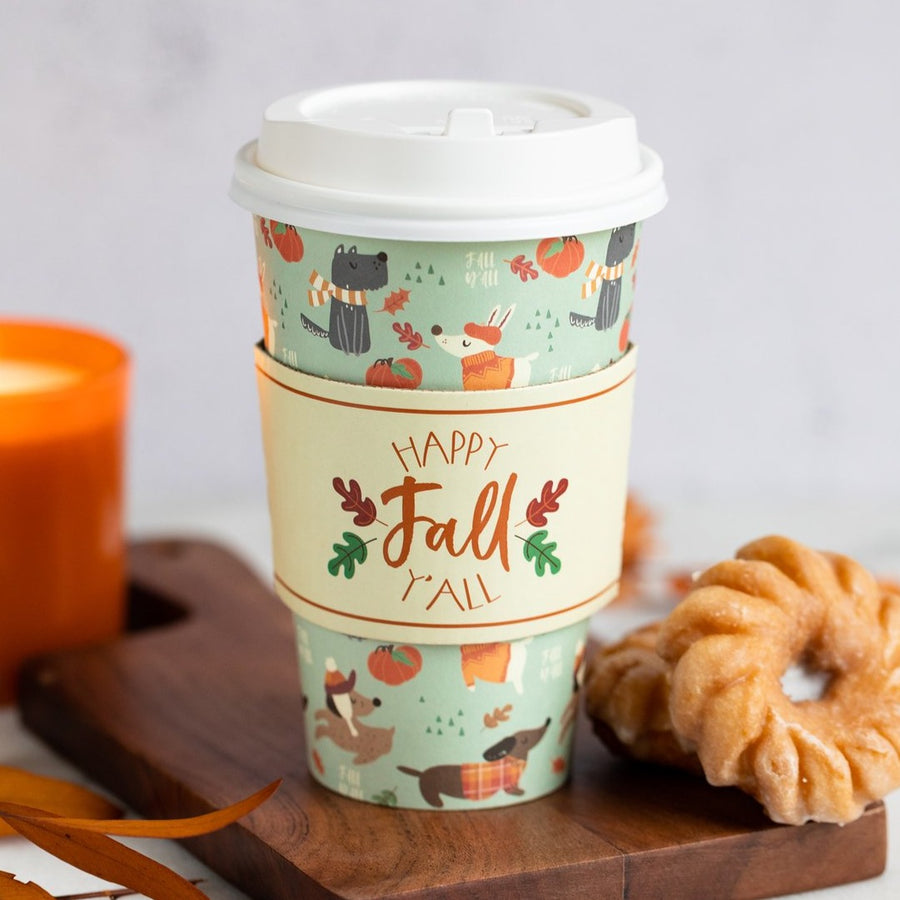 Fall Puppies To-Go Cups