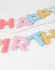 Felt Happy Birthday Garland