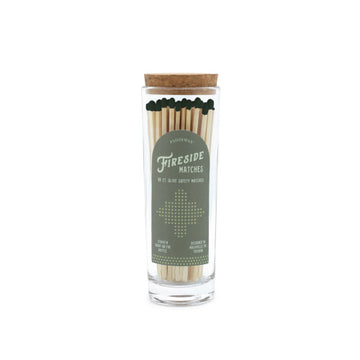 Fireside Safety Matches - Olive Green