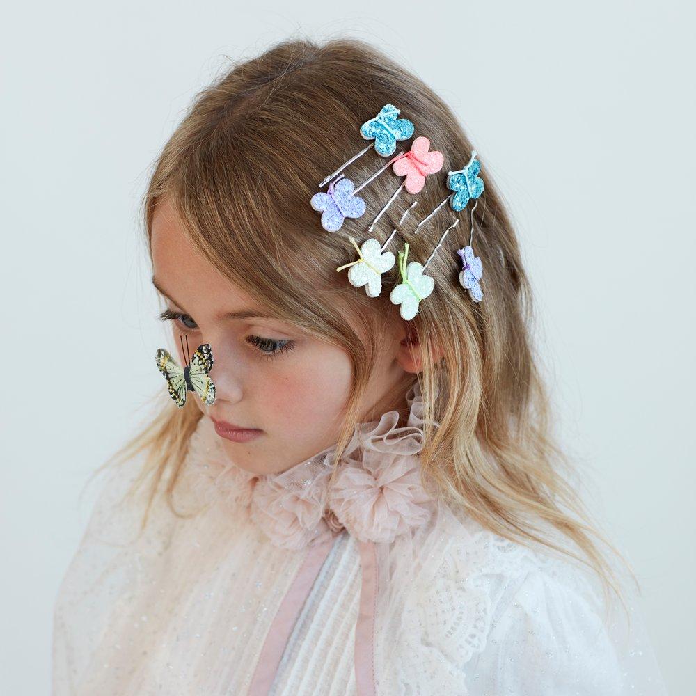 Glitter Butterfly Hair Clip