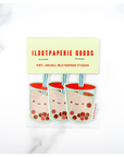 Boba Milk Tea Holographic Sticker - Set of 3