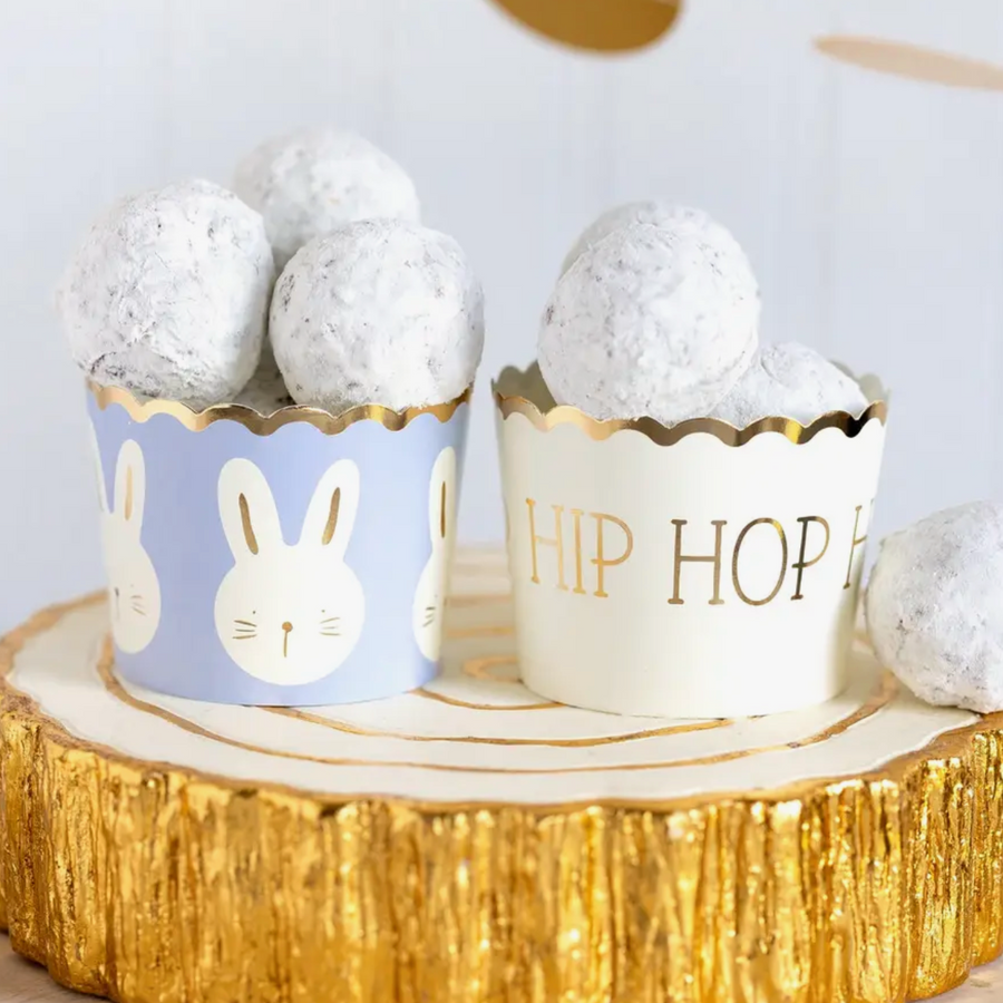 Gold Foiled Hip Hop Bunnies Food Cups