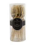 Gold Glitter Plastic Mini Forks