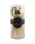 Gold Glitter Plastic Mini Spoons