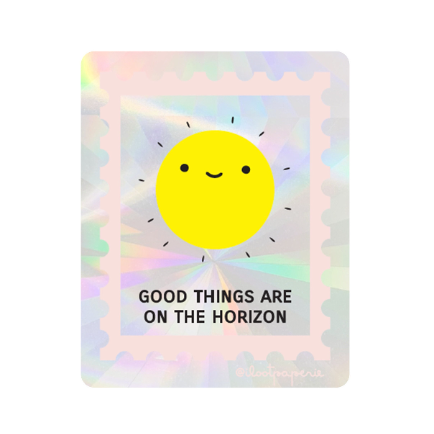 Good Things On the Horizon Suncatcher Sticker