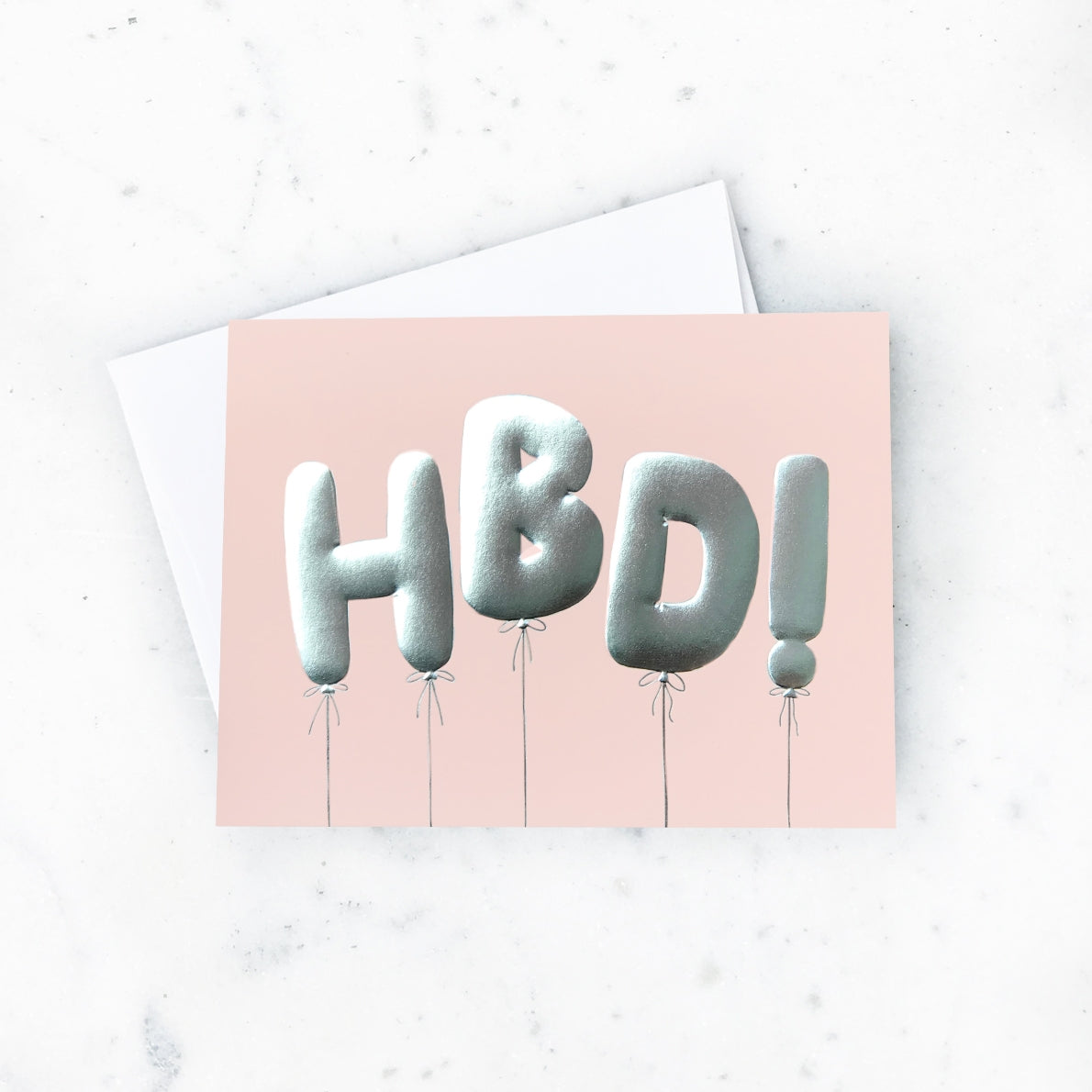 HBD Balloons Card