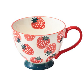 Hand-painted Strawberry Mug