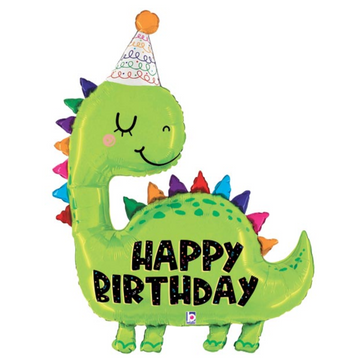 Dinosaur Party Hat Birthday Balloon