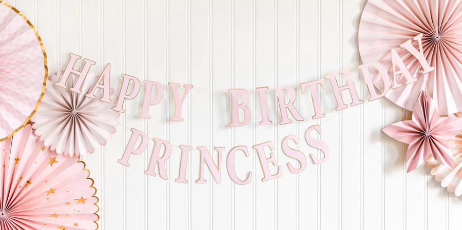 Happy Birthday Princess Pink Banner