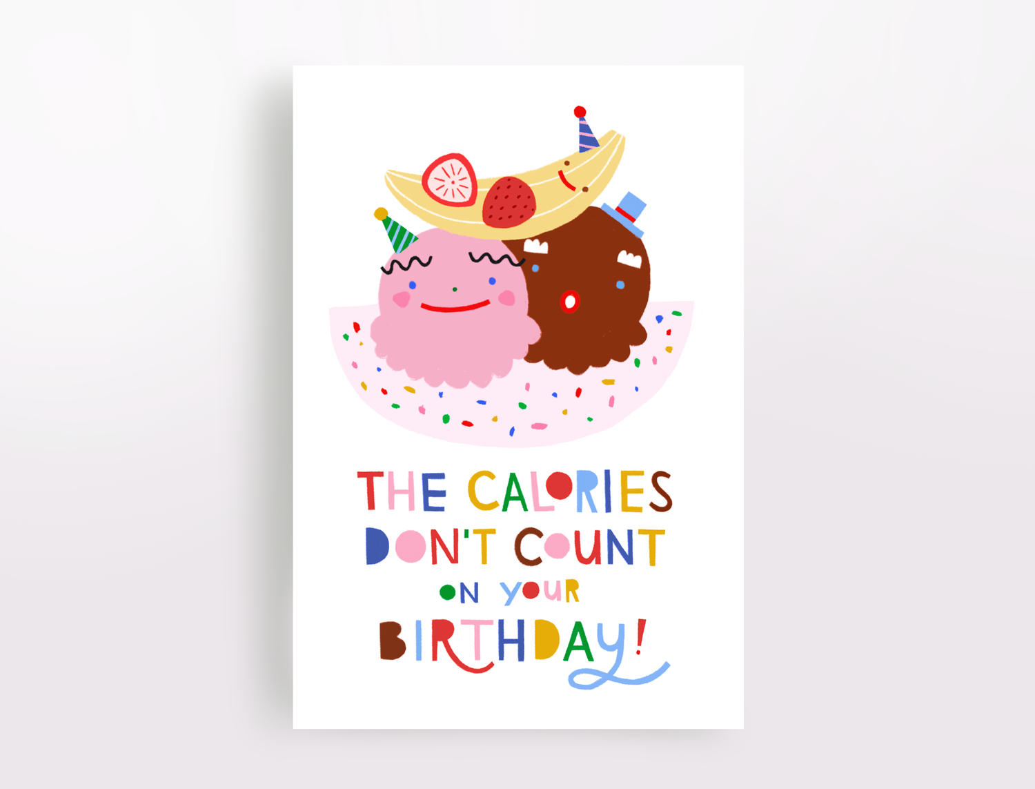 Happy Ice Cream Greeting Card