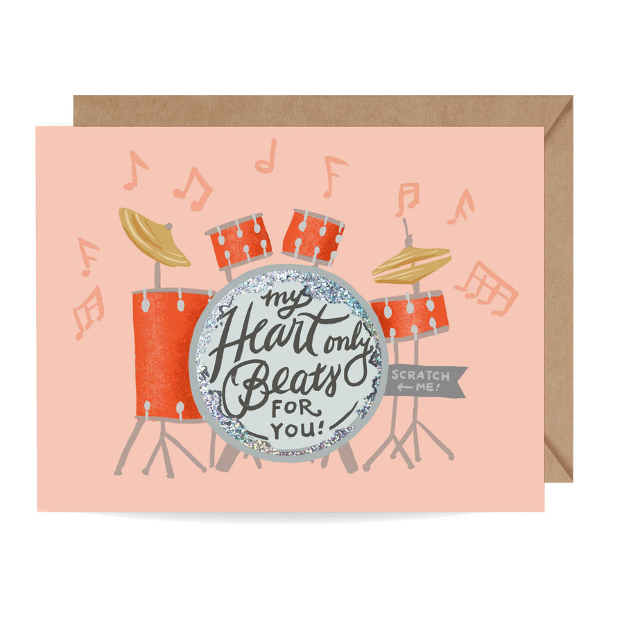 Heart Beats Scratch-off Card