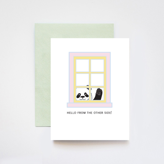 Quarantine Panda Window Card