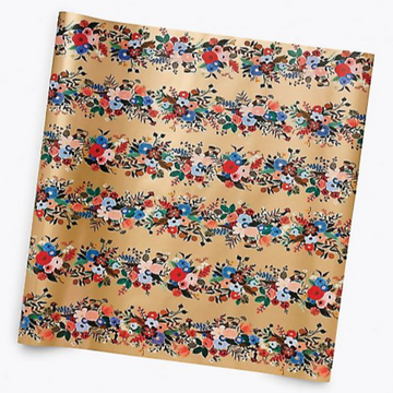 Holiday Garden Party Wrapping Paper Roll [pick up only]