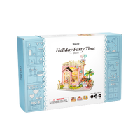 Holiday Party Time DIY Miniature Dollhouse Kit