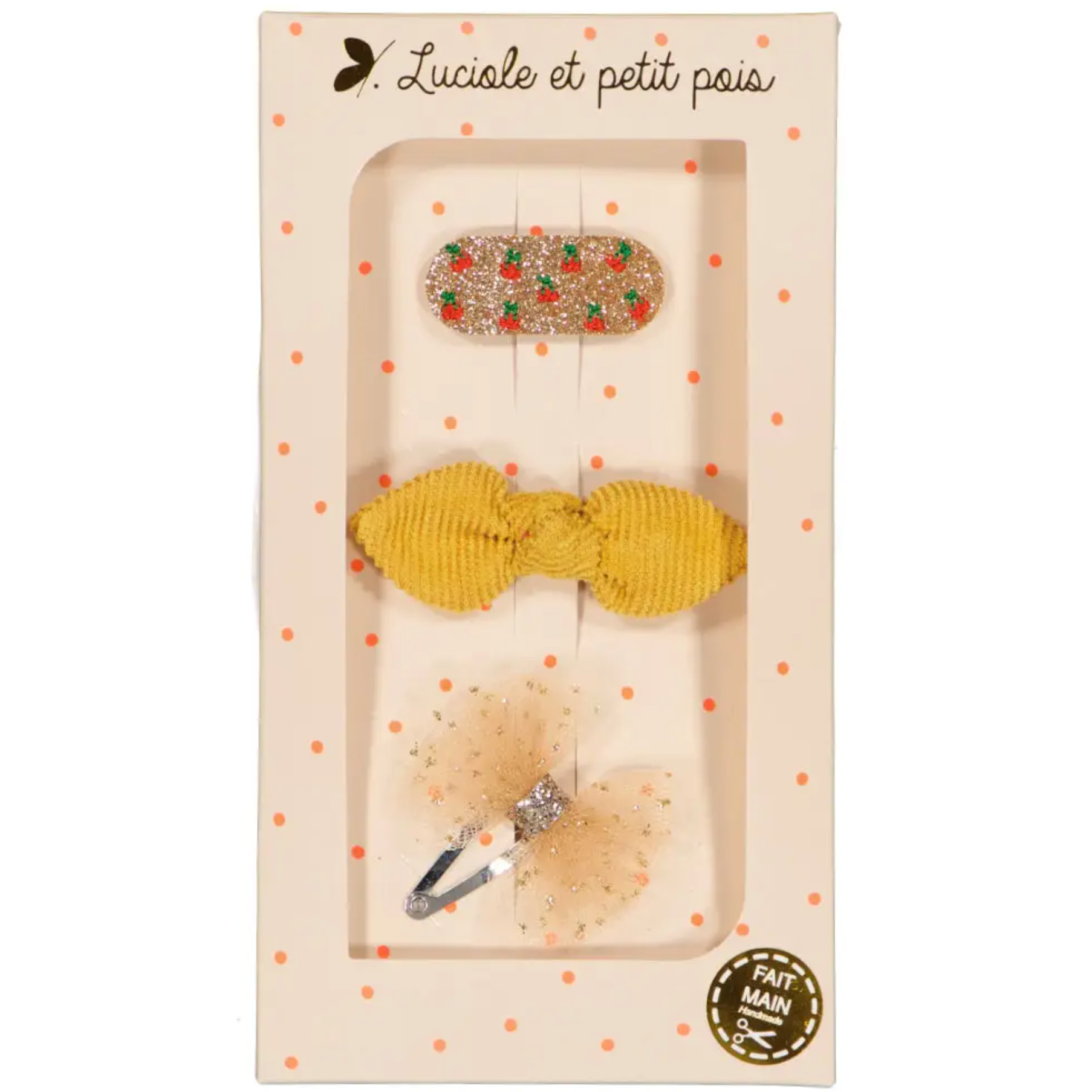 Honey Velvet Hair Clips Set