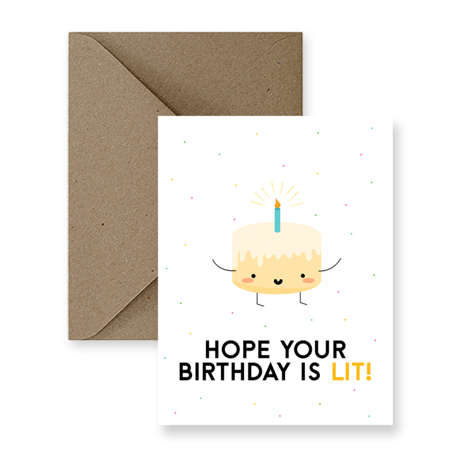Hope Your Birthday Is Lit! Birthday Card