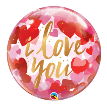 I Love You Hearts Bubble Balloon