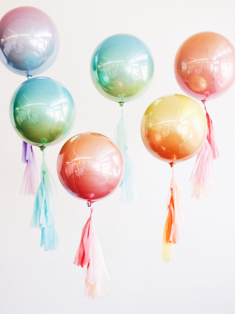 Ombre Orb Balloon with Tassels