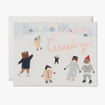 Ice Animals Season's Greetings Card