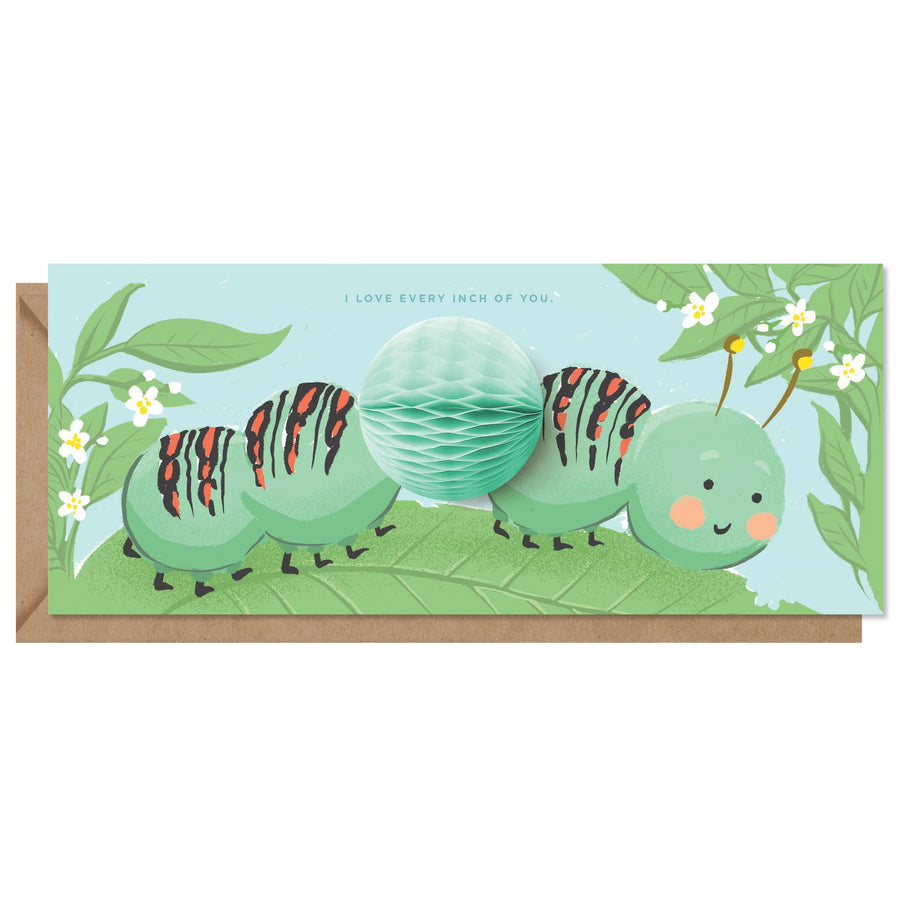 Inchworm Pop-up Card