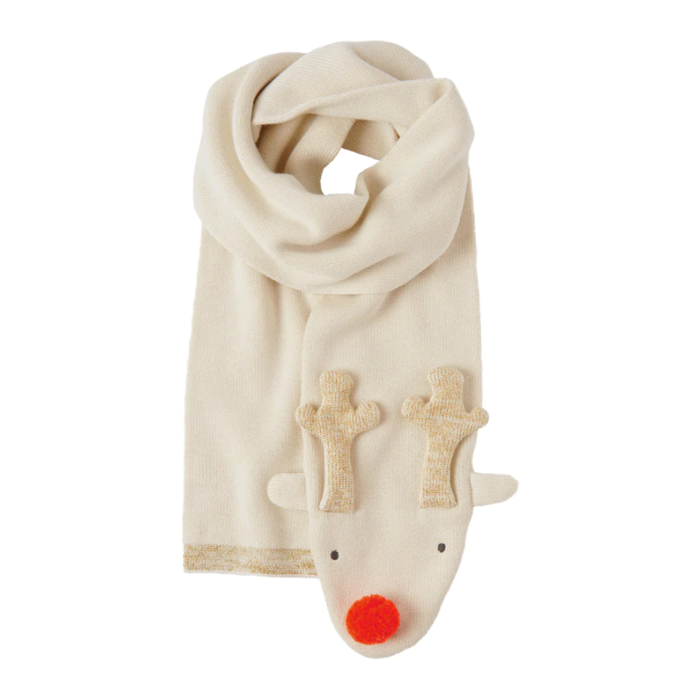 Knitted Reindeer Scarf