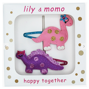 Little Dino Hair Clips Box Set