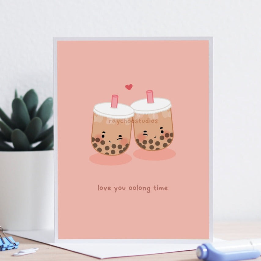 Love You Oolong Time Card