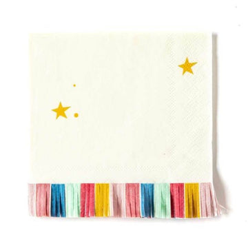rainbow fringe napkins